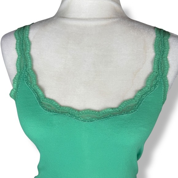 Y2K American Eagle Tank Top Womens Size Medium Green ASO Elena Gilbert Alt Color - Picture 10 of 14